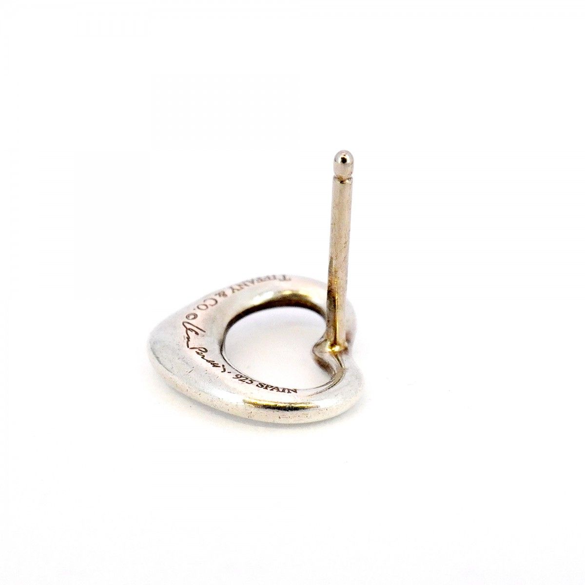 5jhb0778】ティファニー ピアス オープンハート シルバー925【中古