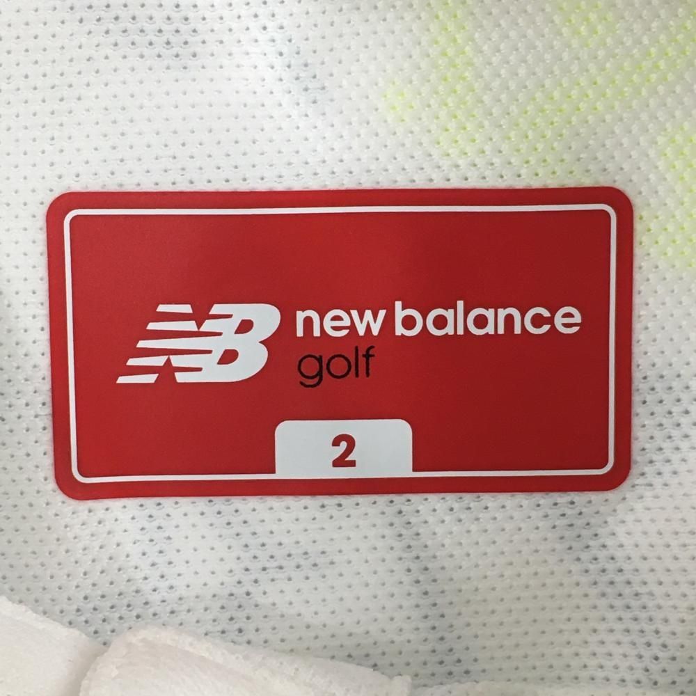 半袖ポロワンピース 白×グレー×蛍光イエロー