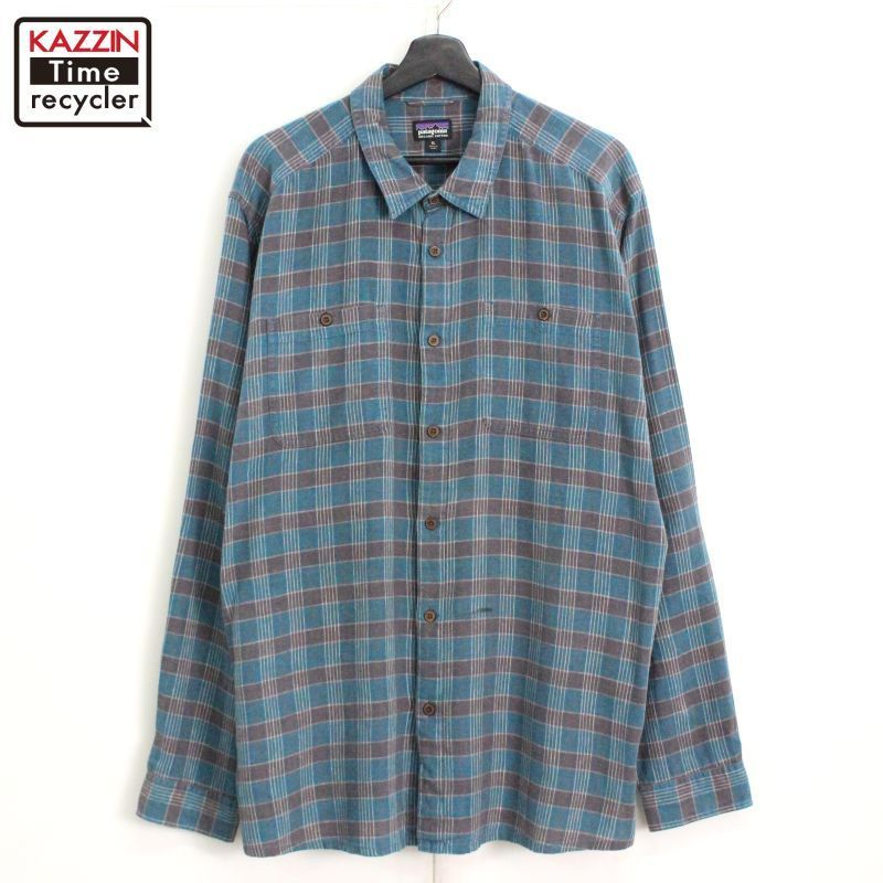 00s patagonia チェック柄 STY54006 長袖シャツ メンズ 表記XLサイズ