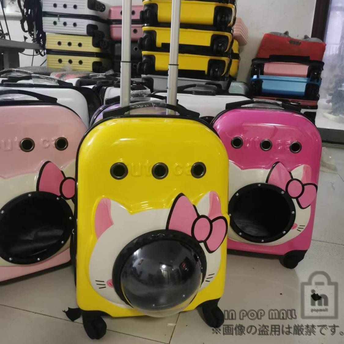 スーツケース ペット 介護用 カート キャリーカート バギー 組立簡単 3-8kg猫用 ペットカート ペット 外出用 軽い 便利 大型犬 介護用 お出かけ ピンク イエロー マゼンタ