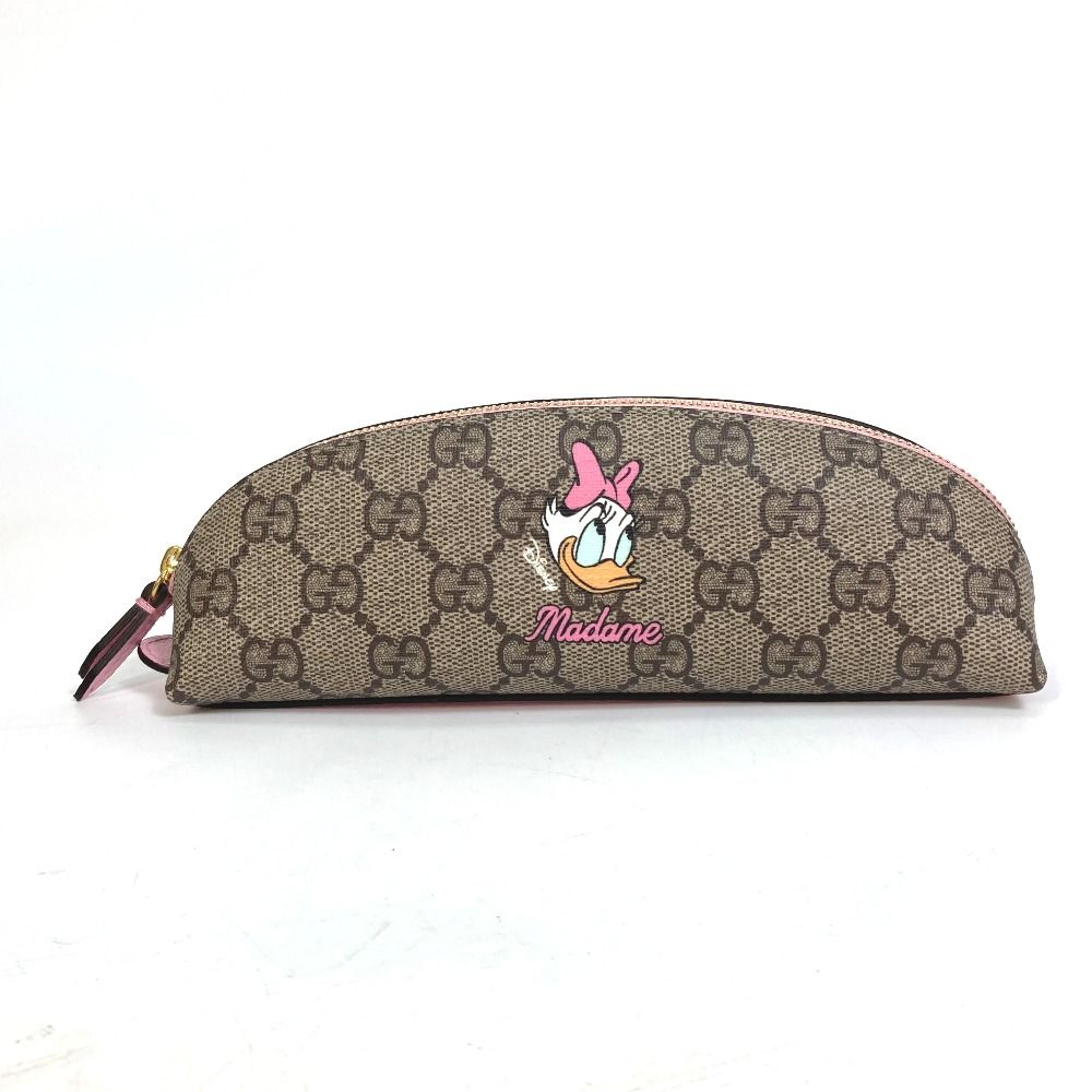 【未使用】GUCCI×Disney デイジーダックGGスプリームポーチ保存袋箱付 グッチ DISNEY GGスプリーム デイジーダック 筆箱 ポーチ ペンケース