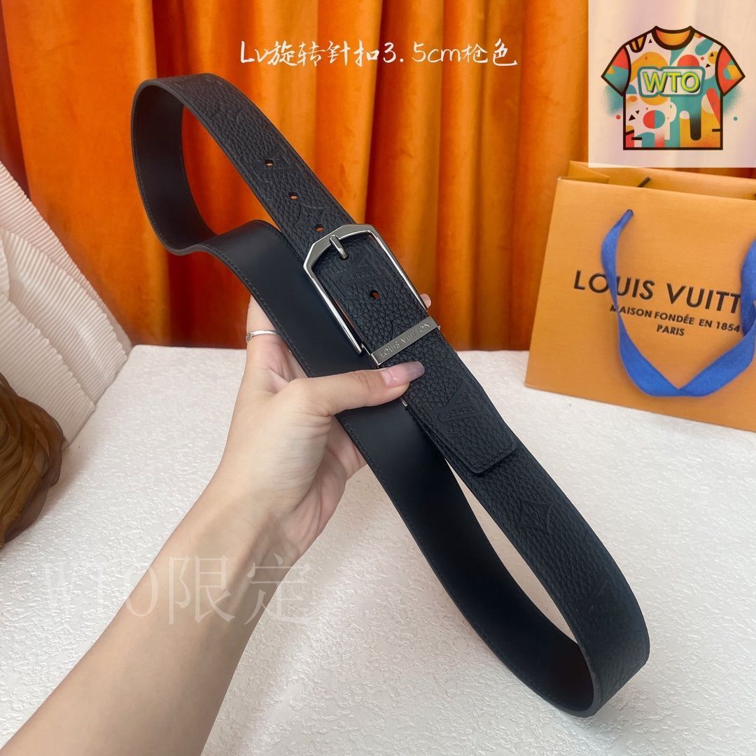 Louis Vuitton レザー ベルト 50-125 今日特価】Louis Vuitton ルイヴィトン レザーベルト-1 - メルカリ