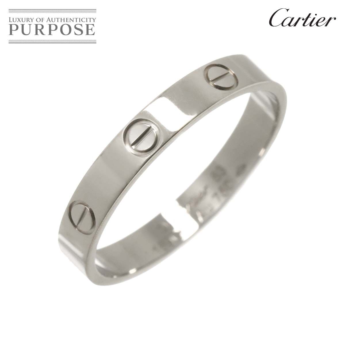 カルティエ Cartier ミニラブ #63 リング K18 WG ホワイト