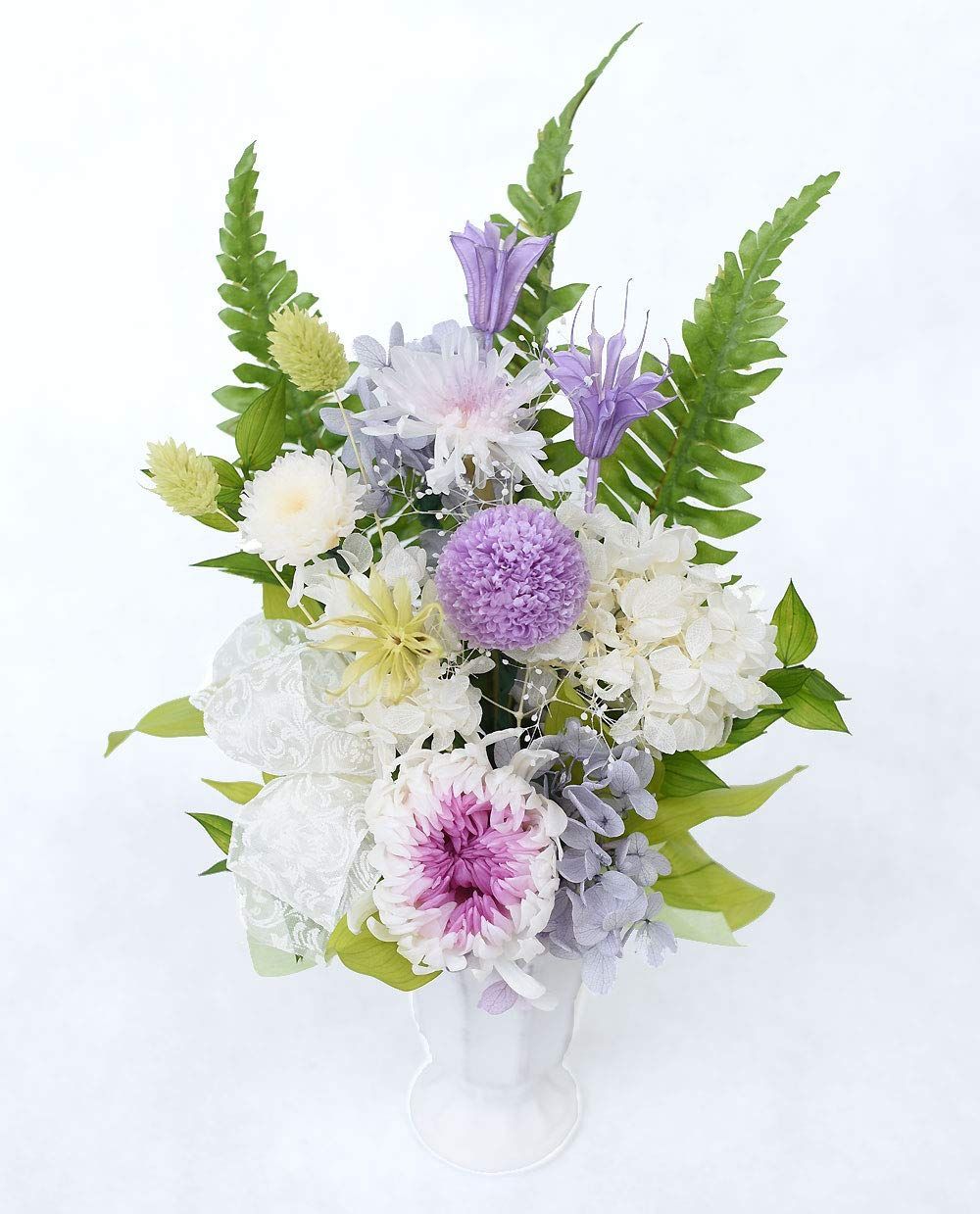 ウォールアートパネル フラワーベース/キャンドルホルダー シダ