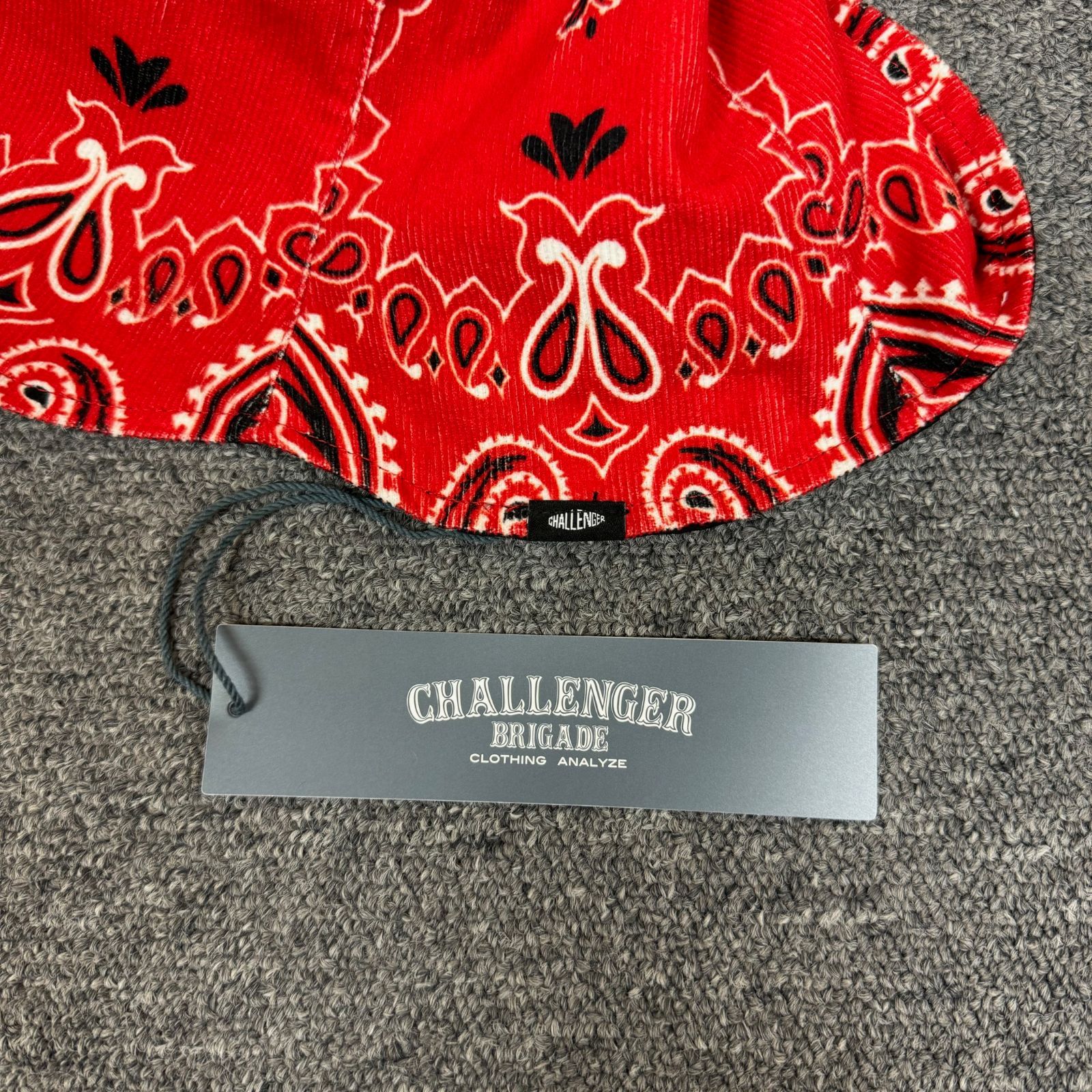 定価8580円 新品 CHALLENGER 23AW REVERSIBLE BANDANA HAT リバーシブル バンダナ バケットハット チャレンジャー L CLG-AC 023-037 59669A4