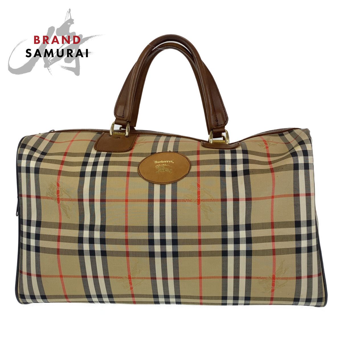 BURBERRY バーバリー ヴィンテージ チェック柄 シャドーホース 男女 