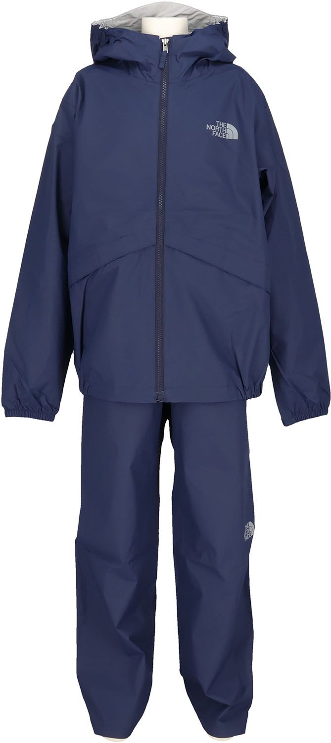 ザ ノース フェイス THE NORTH FACE アウトドア レインテックスユリイカ キッズ RAINTEX EUREKA ボーイズ ガールズ ハイベント トップス レイン 子供服 上下セット 雨具 キャンプ 記名ラベル NPJ125 NY TNFネイビー