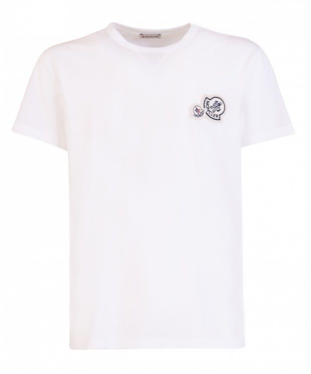 サイズXL□新品□モンクレール 2連ロゴ Tシャツ ホワイト メンズ - メルカリ