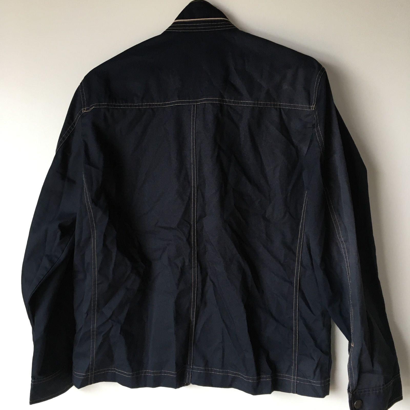 トロイブロス フルジップジャケット メンズ M ネイビー 