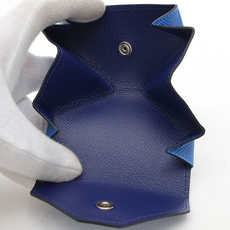 エルメス コインケース ル・ヴァンキャトル ブルーゼリージュ