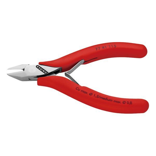 KNIPEX クニペックス エレクトロニクスニッパー プラスチックコーティング 全長115mm 7741-115 HRDEVELOPMENT_JP