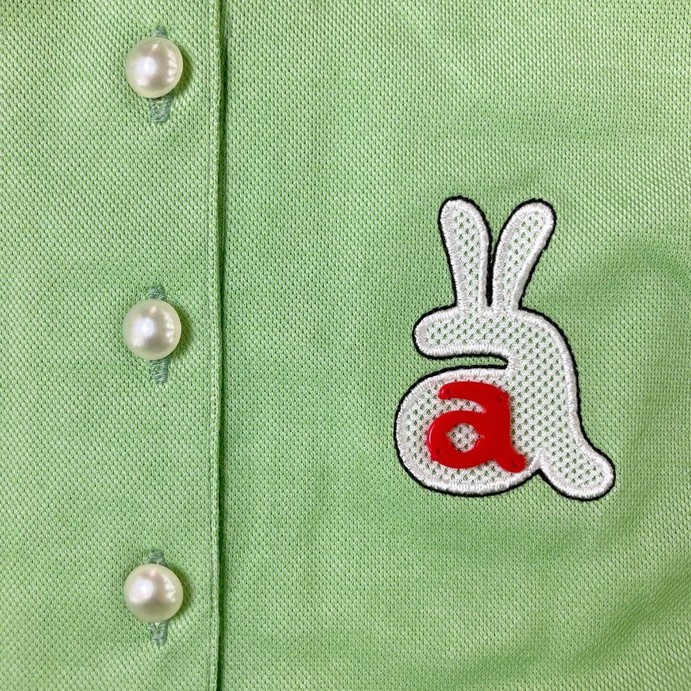 サイズ：36 ARCHIVIO アルチビオ ノースリーブポロシャツ グリーン系