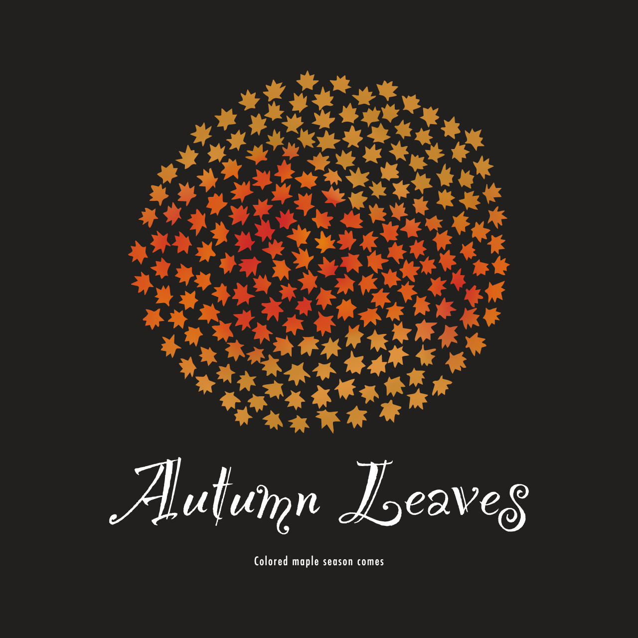グラフィックスウェット　Autumn Leaves Color -Sweat-