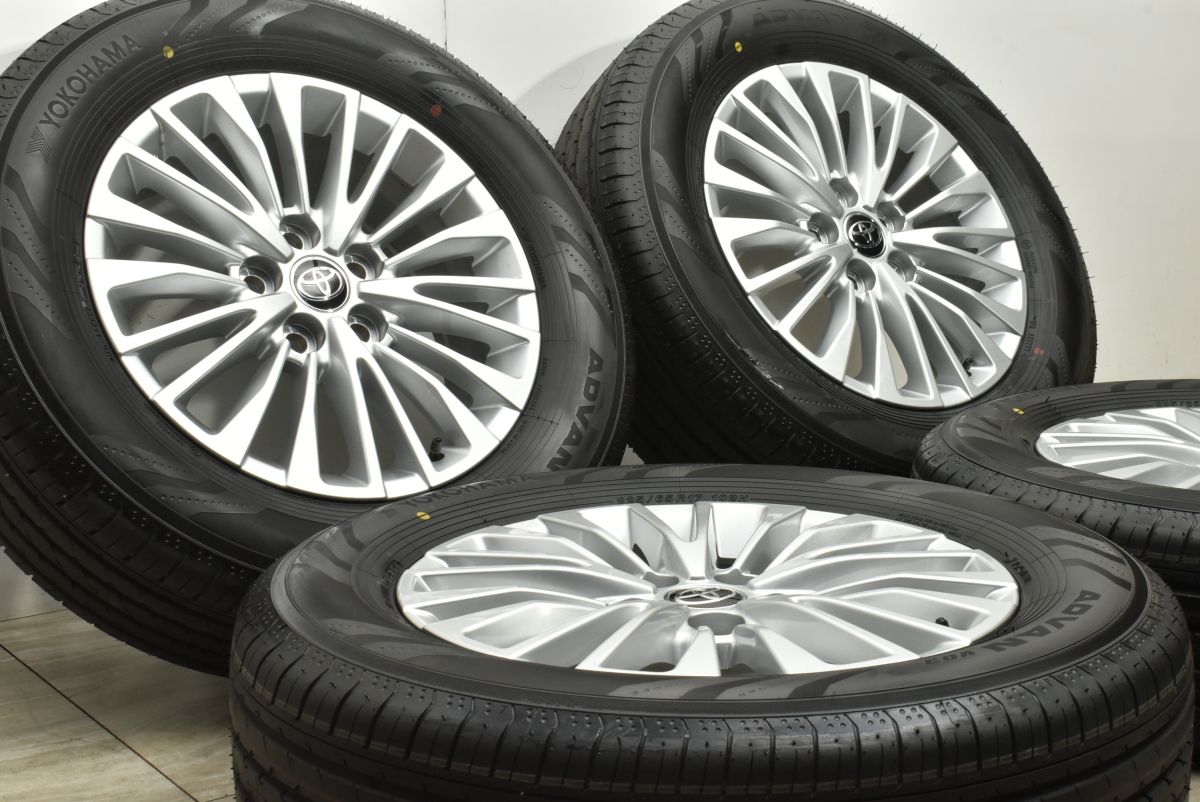 製 新車外し品 トヨタ 40系 アルファード 純正オプション 17in 6.5J 48 PCD120 ヨコハマ ADVAN V03 225|65R17 ヴェルファイア