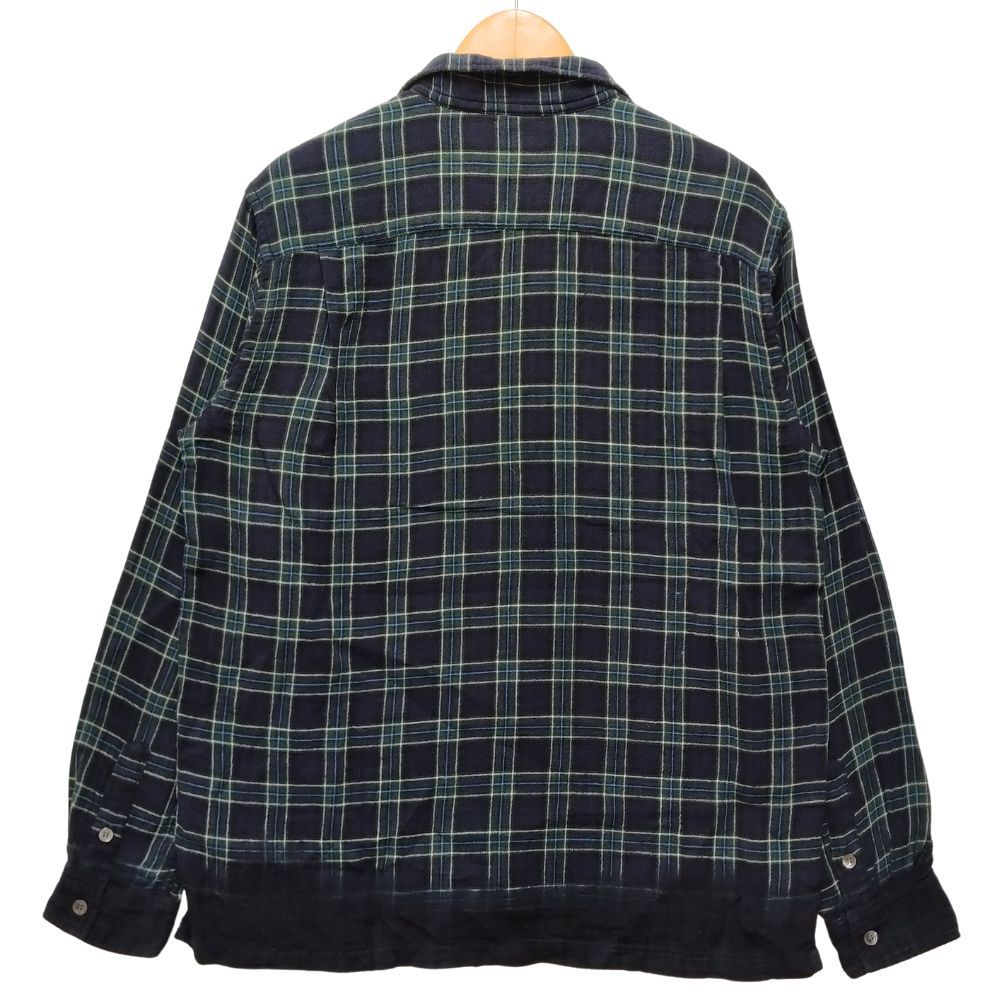 GOODENOUGH グッドイナフ チェック ネルシャツ 長袖 グリーン系