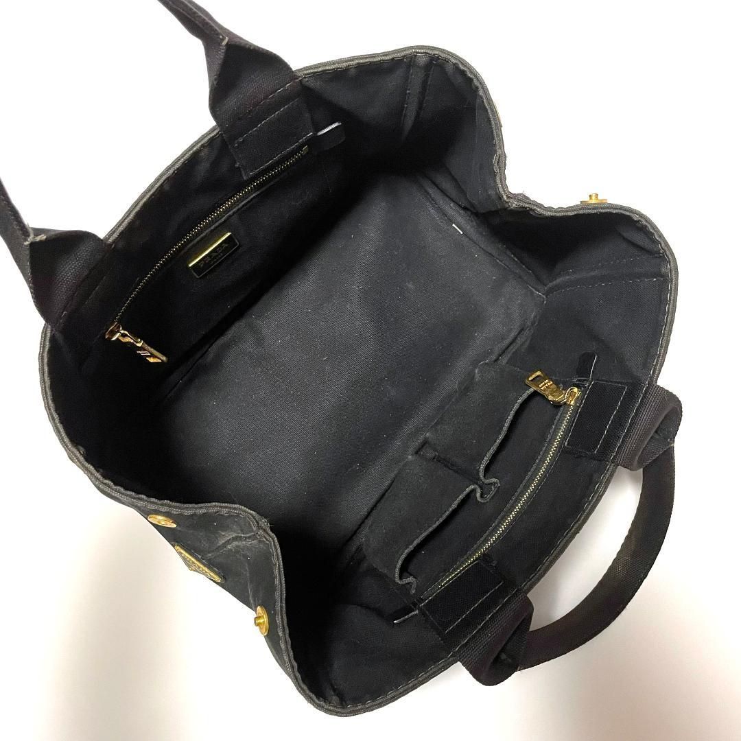 PRADA プラダ ハンドバッグ トート ナイロン ブラック PRADA プラダ トートバッグ ナイロン ブラック レディース 中古