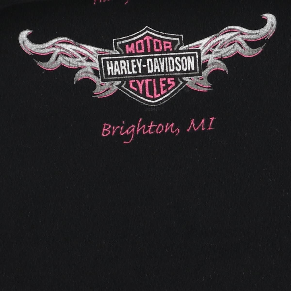 古着 00年代 ハーレーダビッドソン Harley-Davidson 鷲柄 イーグル柄 クロップド丈 キャミソール USA製 レディースL相当 /eaa550606 古着 00年代 ハーレーダビッドソン Harley-Davidson 鷲柄