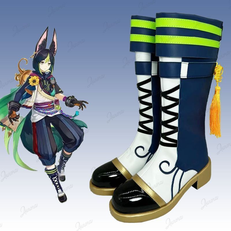 原神 げんしん 提納里 ティナリ コスプレ衣装/豪華原神ウィッグ付き 靴