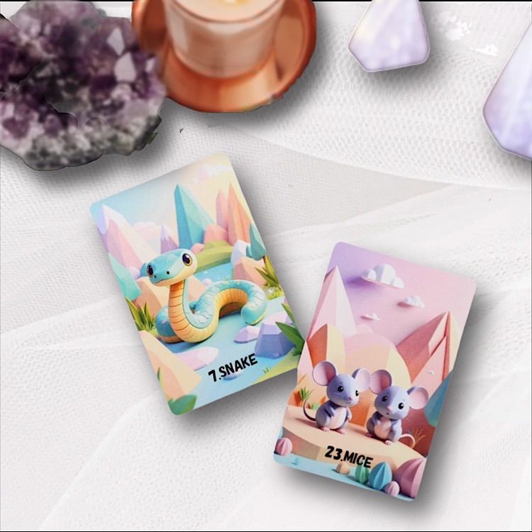 【パステルカラーのルノルマンカード】美麗ピンク配色✨海外希少インディーズデッキ ロマンチック ルノルマンカード デッキ 占い ピンク 可愛い 入手