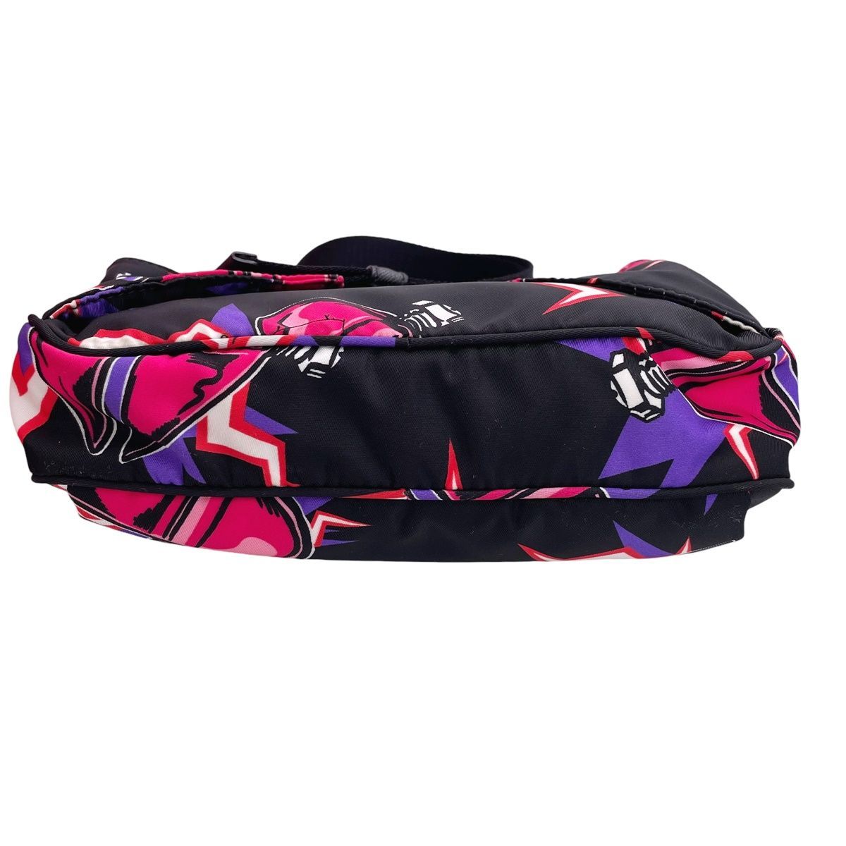 中古】 PRADA プラダ ボディバッグ ハート ピンク 2VL977 ナイロン 