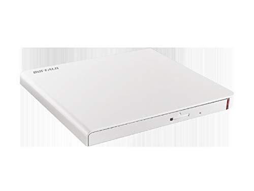 バッファロー DVSM-PLS8U2-WHA USB2.0 ポータブルDVDドライブ 再生 書き込みソフト添付 ホワイト