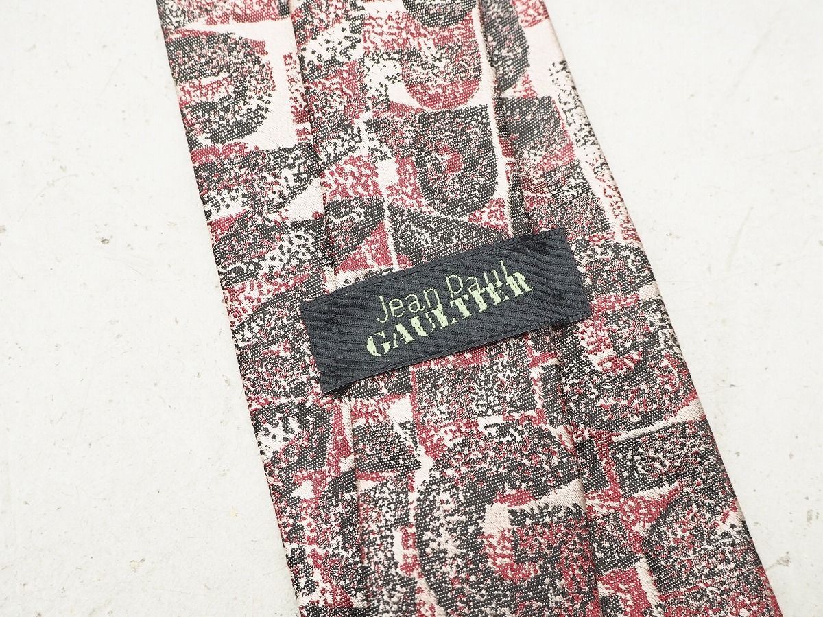 正規 Jean Paul GAULTIER ジャン ポール ゴルチエ シルク ネクタイ