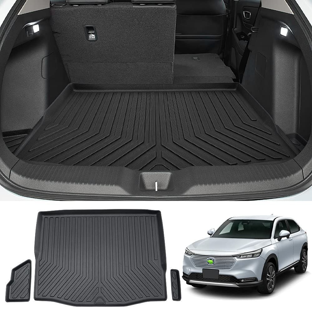 耐摩擦 荷室マット 2021年4月 ラゲージトレイ 耐汚れ e HEV VEZEL 防水 TPE素材 トランクマット 3D RV6 RV5 車種 RV4 RV3 ラゲッジマット 装着簡単 ヴェゼル Mixsuper