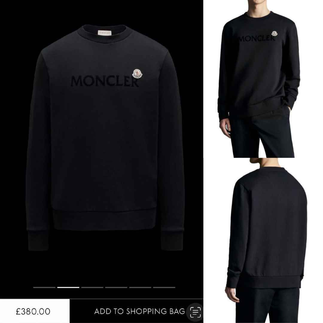 ☆未使用タグ付き・本物保証☆MONCLER レタリングロゴ スウェット S