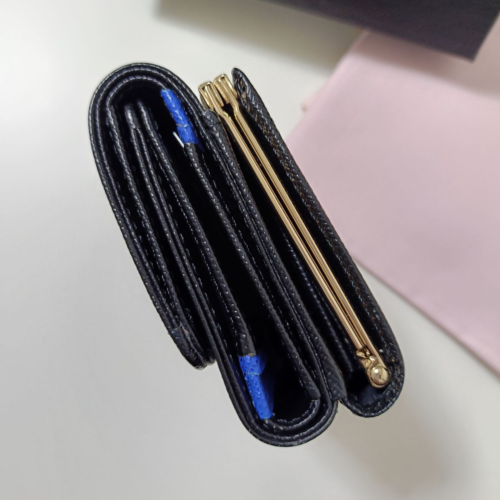がま口 三つ折り財布