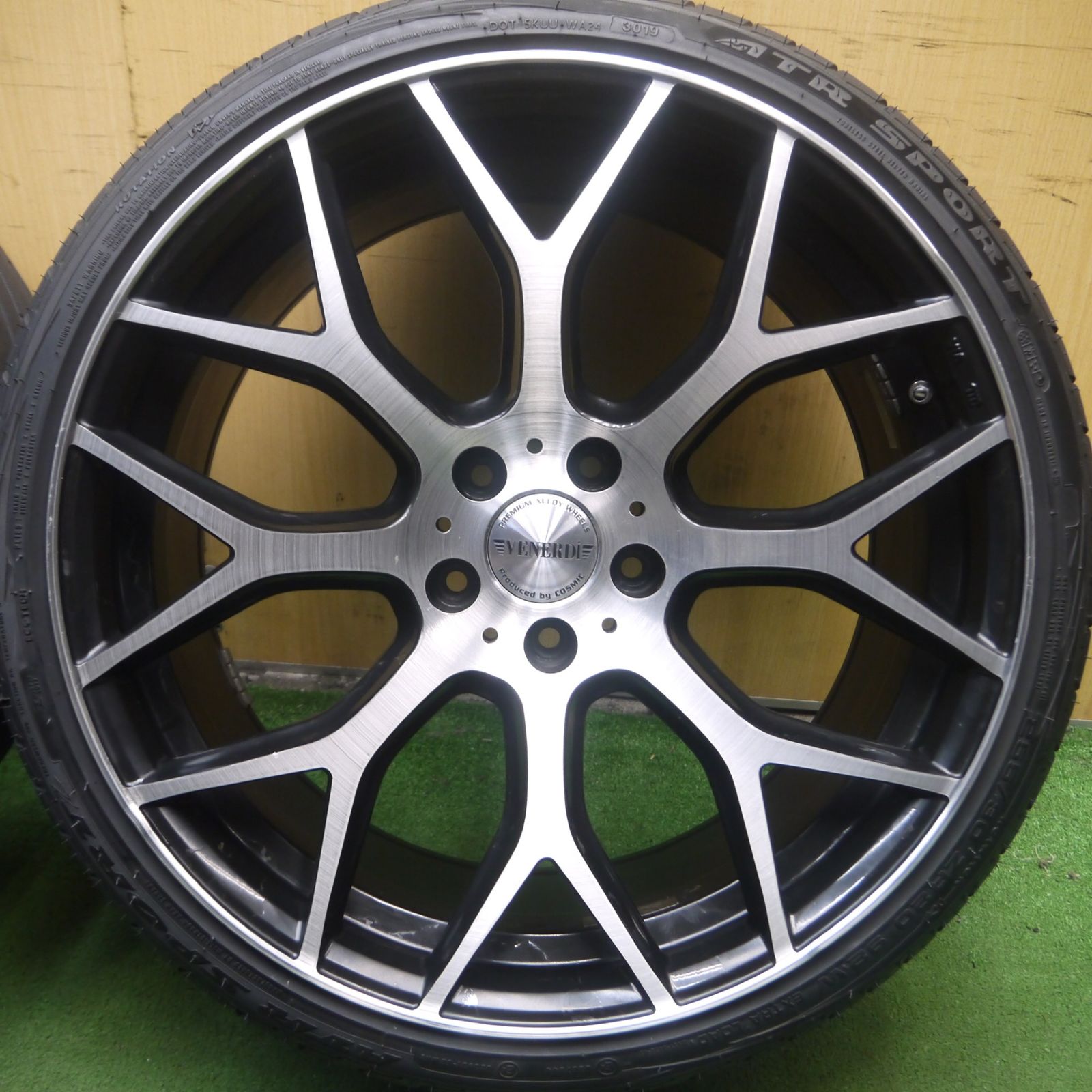 *送料無料* バリ溝！21年！9.5分★VENERDi COSMIC 245/30R20 255/30R20 インペリアル ラジアル F105 ATR SPORT2 ヴェネルディ PCD114.3/5H★4052805Hノ