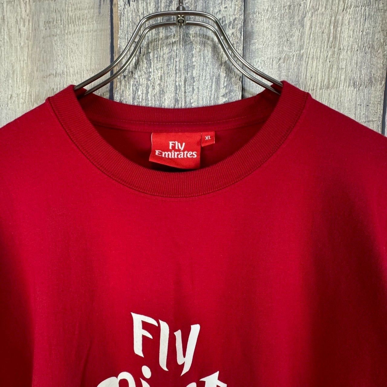 FLY Emirates フライエミレーツ ロゴTシャツ 赤 カジュアル ストリート