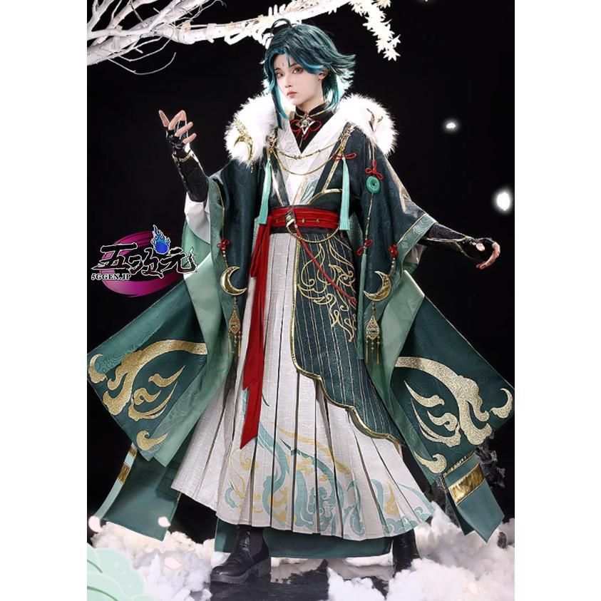 ♥ 三分妄想 原神 コスプレ ショウ 〓 四時之序 中華古代風 同人衣装 ウィッグ 追加可