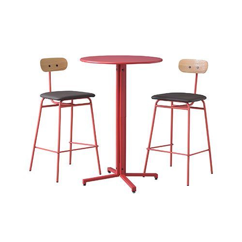 東谷 ハイテーブル サークル レッド PT-332RD