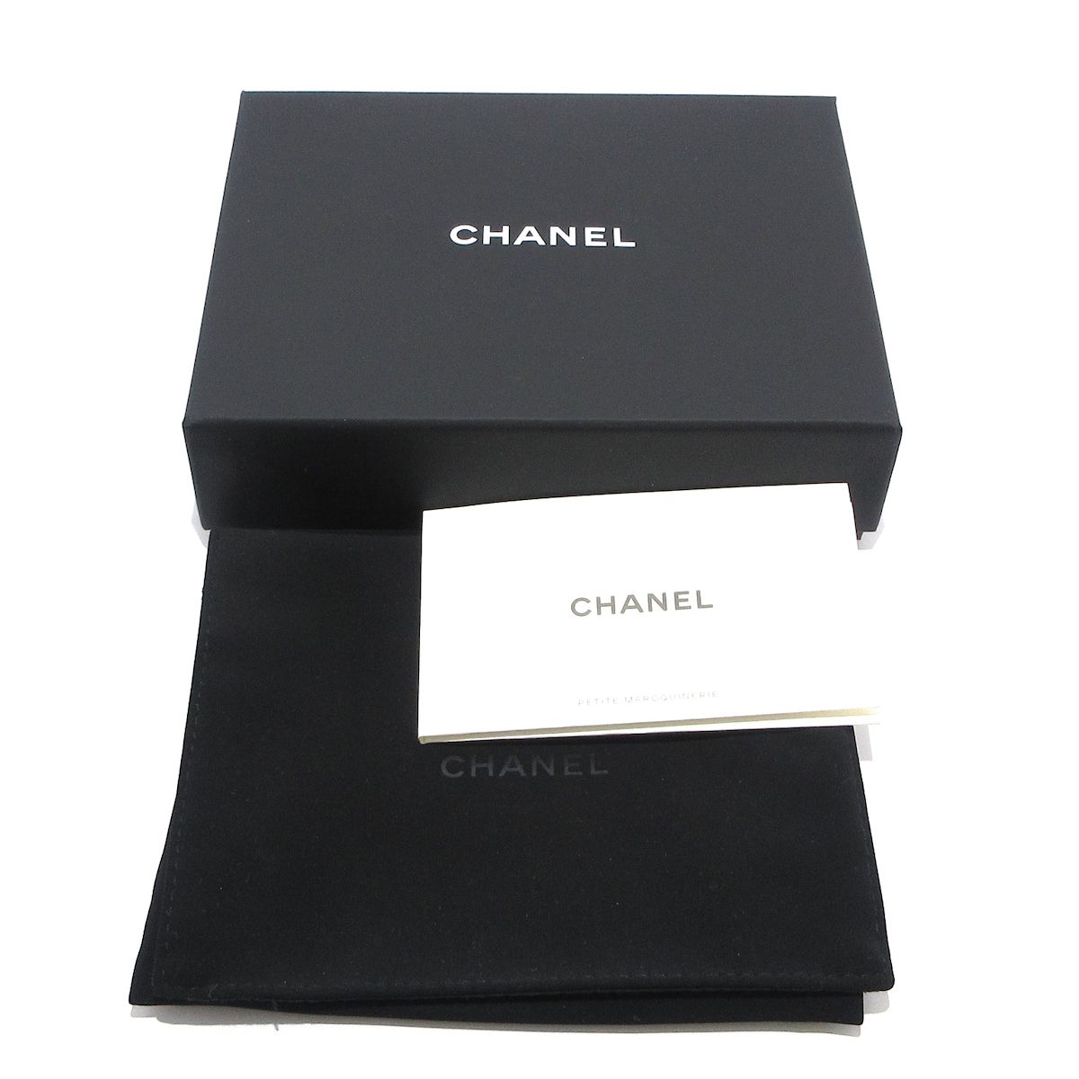 CHANEL(シャネル) 3つ折り財布美品 マトラッセ AP3328 ダークグレー  