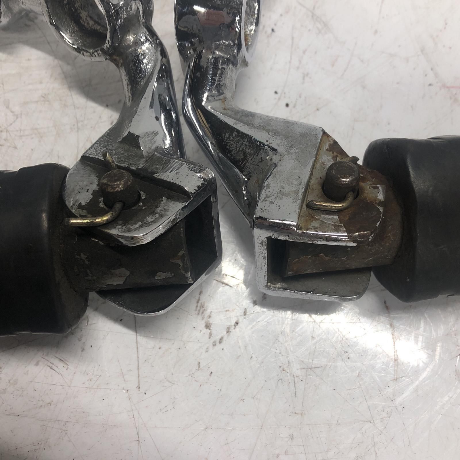 KAWASAKI Z1 KZ900 KZ1000 フロントステップ左右 メッキ加工 カワサキ BRIGHTFACE_UK