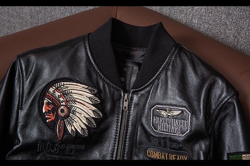 h 特価！新品・未使用 本革 レザージャケット メンズ 牛革 立ち襟