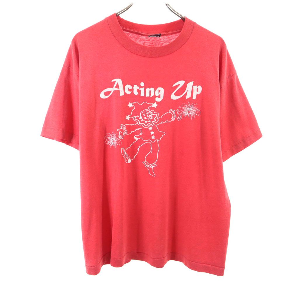 フルーツオブザルーム 90s オールド 半袖 シングルステッチ Tシャツ L レッド FRUIT OF THE LOOM BEST メンズ