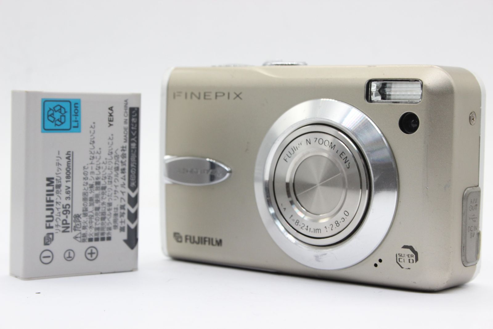 返品保証】 フジフィルム Fujifilm Finepix F30 3x バッテリー付き