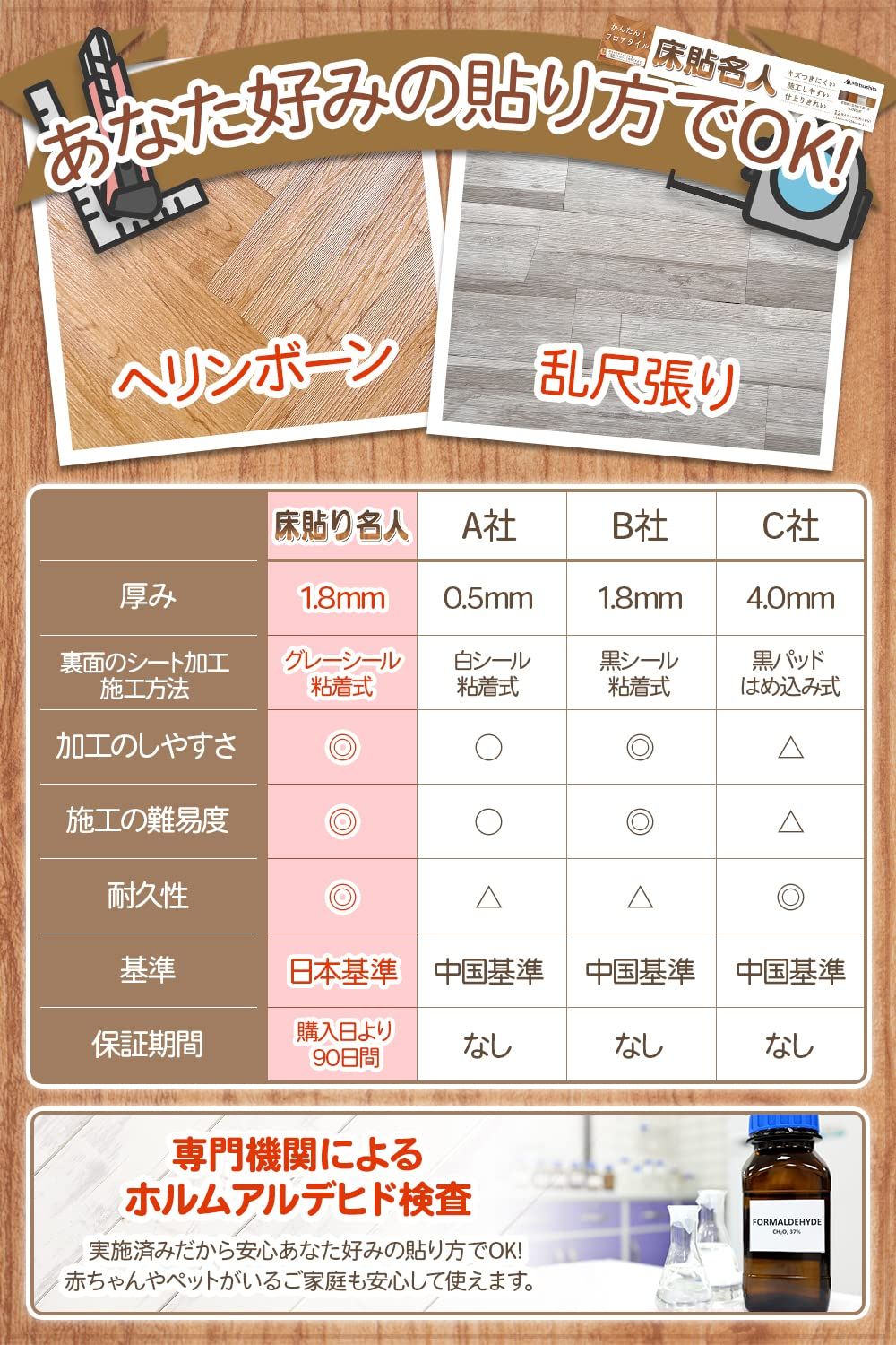 貼るだけ 接着剤不要