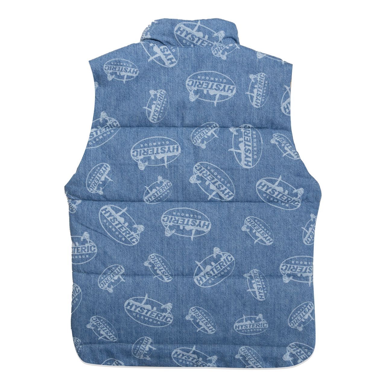 HYSTERIC GLAMOUR ヒステリックグラマー OVAL WOMAN柄 デニムベスト