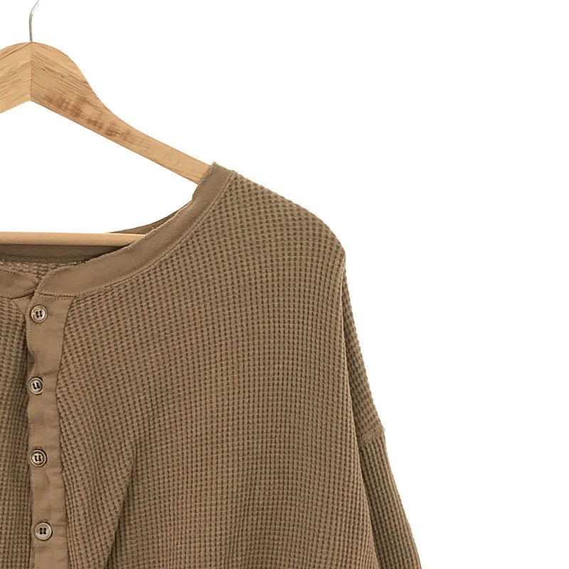 AMERICANA - ★専用★    Americana ラウンド裾　ヘンリーネックワッフルカットソー AMERICANA サーマルカットソー バックヘンリー ワッフル 長袖T