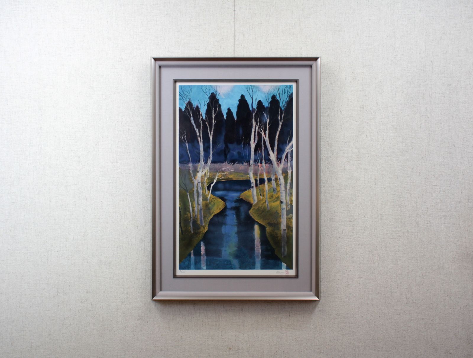 加藤東一『分水嶺』リトグラフ【真作保証】 絵画 加藤東一 『分水嶺』 リトグラフ - 北海道画廊