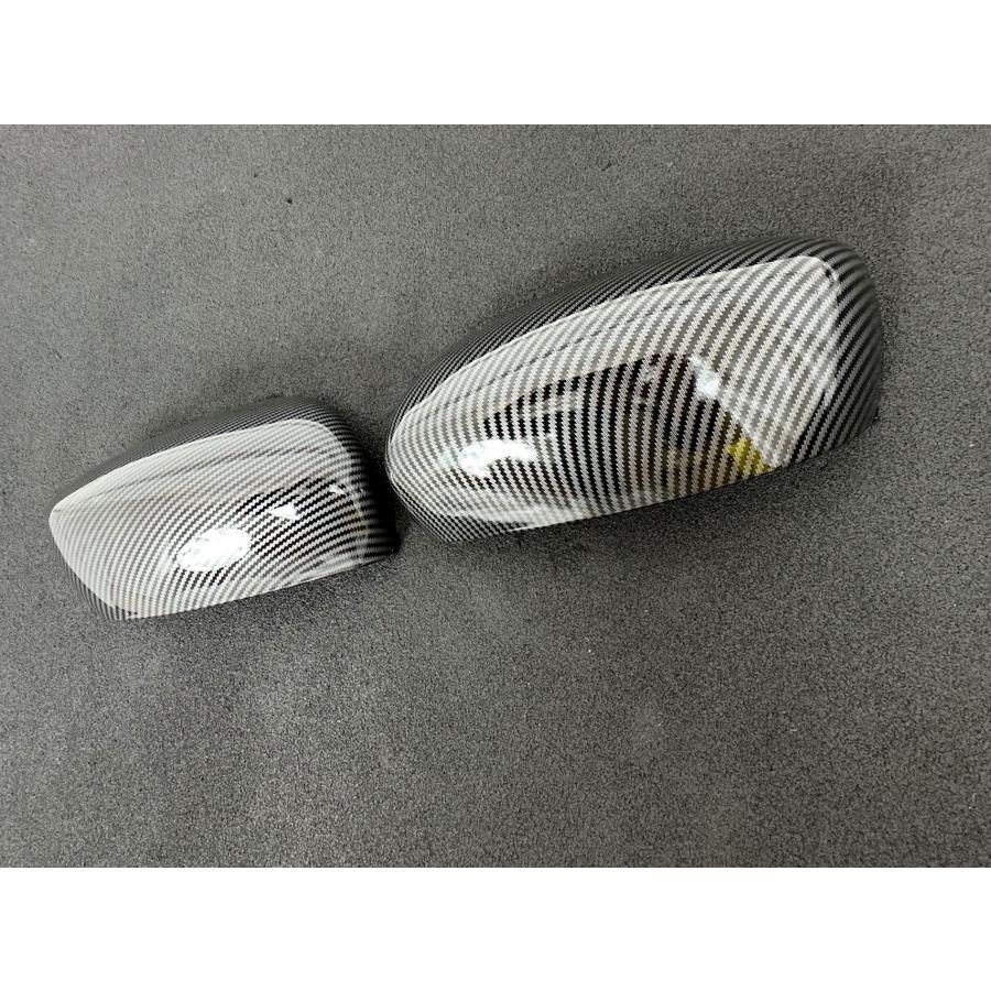 スポーティ全開 カーボン ルック ドアミラー フレア MJ55S MJ95S ハイブリッドXG ハイブリッドXS ガーニッシュ 無 b6050