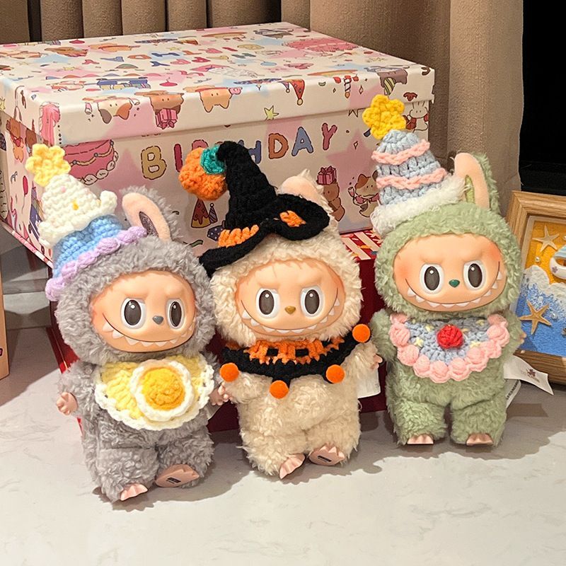 POPMART LABUBU ラブブ服　ぬい服2セット LABUBU ラブブ 2点セット ぬいぐるみ用服 洋服 ぬい服