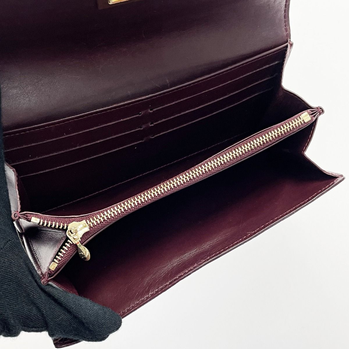 ☆☆LOUIS VUITTON ルイヴィトン ヴェルニ ポルトフォイユ サラ ヌー M91497 ルージュ 長財布 レディース ゴールド金具 エナメル