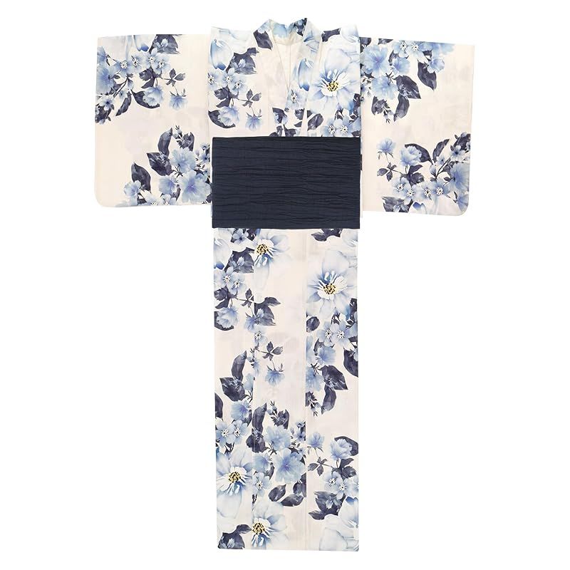 KYOETSU] [キョウエツ] 浴衣セット 変わり織 生成り 2点セット