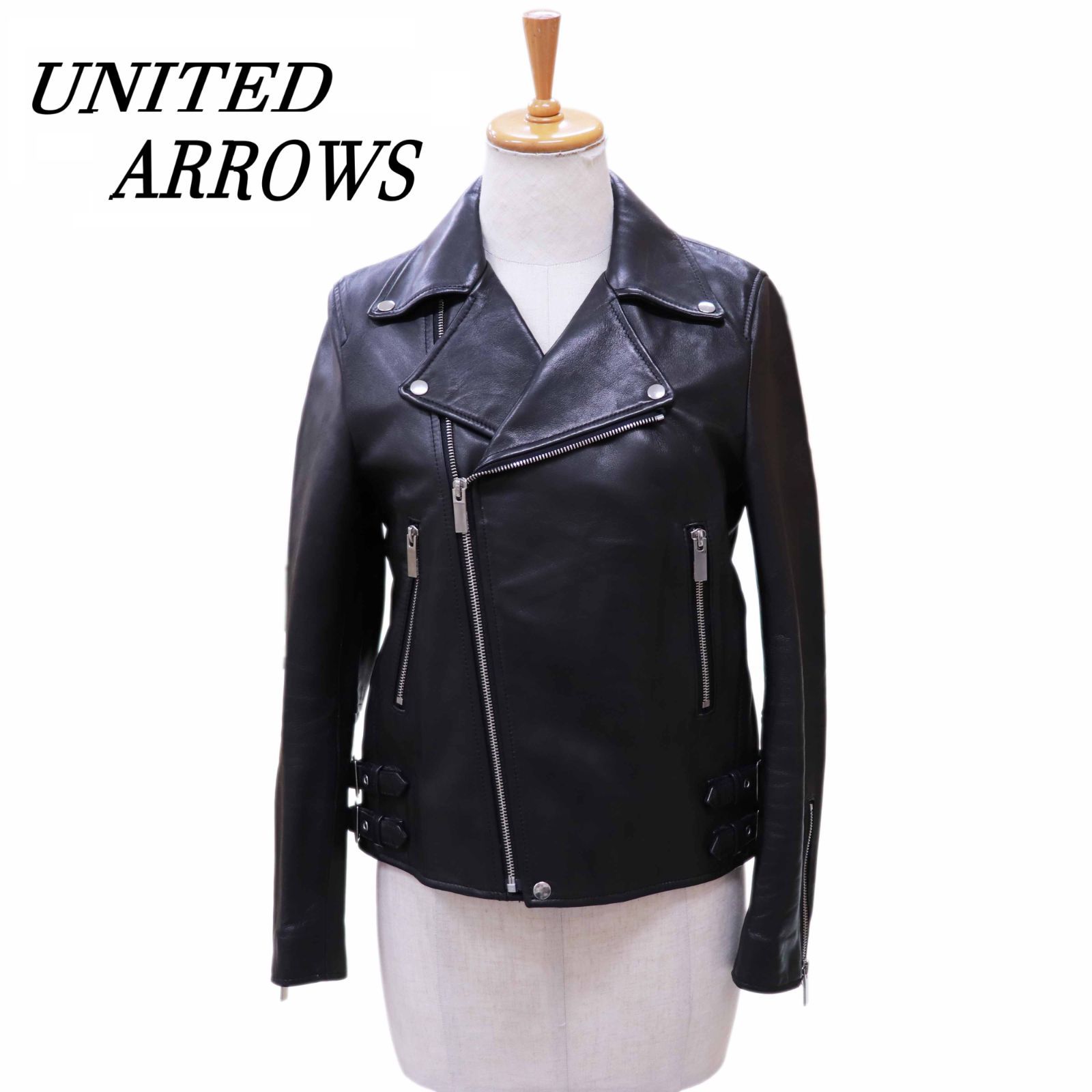 独特の上品 UNITED ARROWS ユナイテッドアローズ ダブルライダース ライダースジャケット