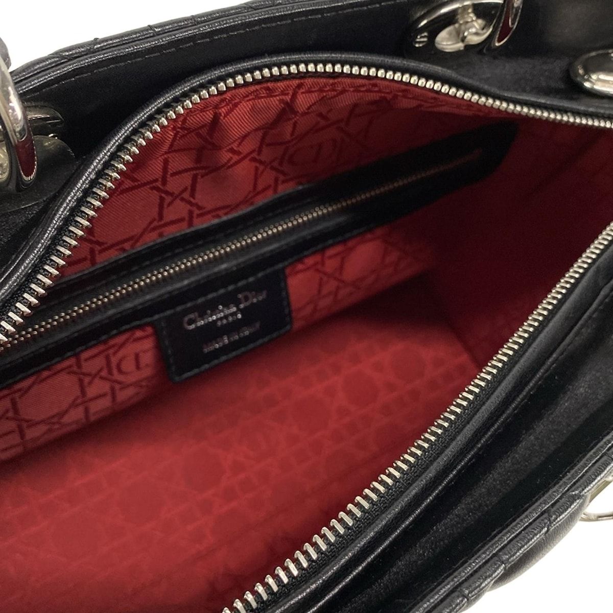 Dior 黒 ハンドバッグ 保存袋付き DIOR/ChristianDior(ディオール/クリスチャンディオール