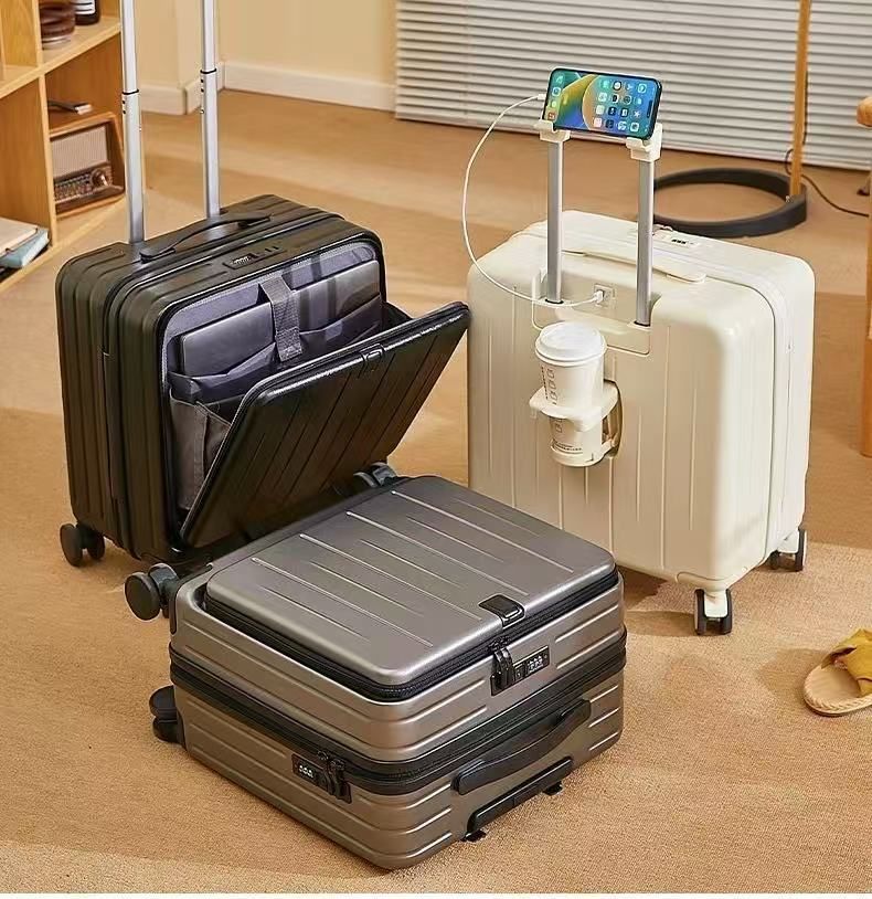 スーツケース スーツケース 機内持ち込み SSサイズ SS コインロッカー 預け 前開きストッパー対応 前開き 2泊 コンパクト 軽量 44*39*23CM