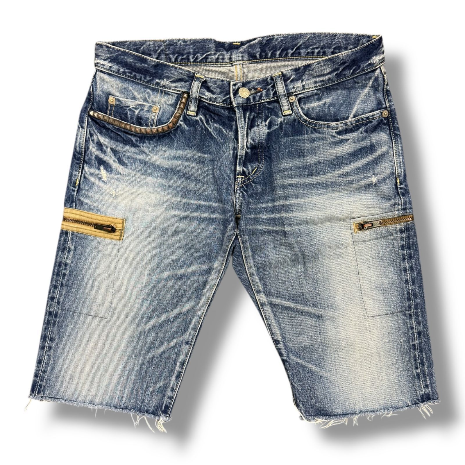 HYSTERIC GLAMOUR DENIM SHORTS デニムショーツ スタッズハーフパンツ